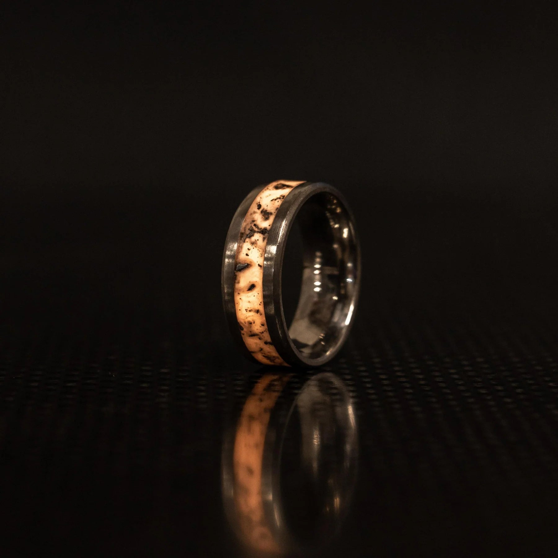 Custom Titanium Glowstone Ring